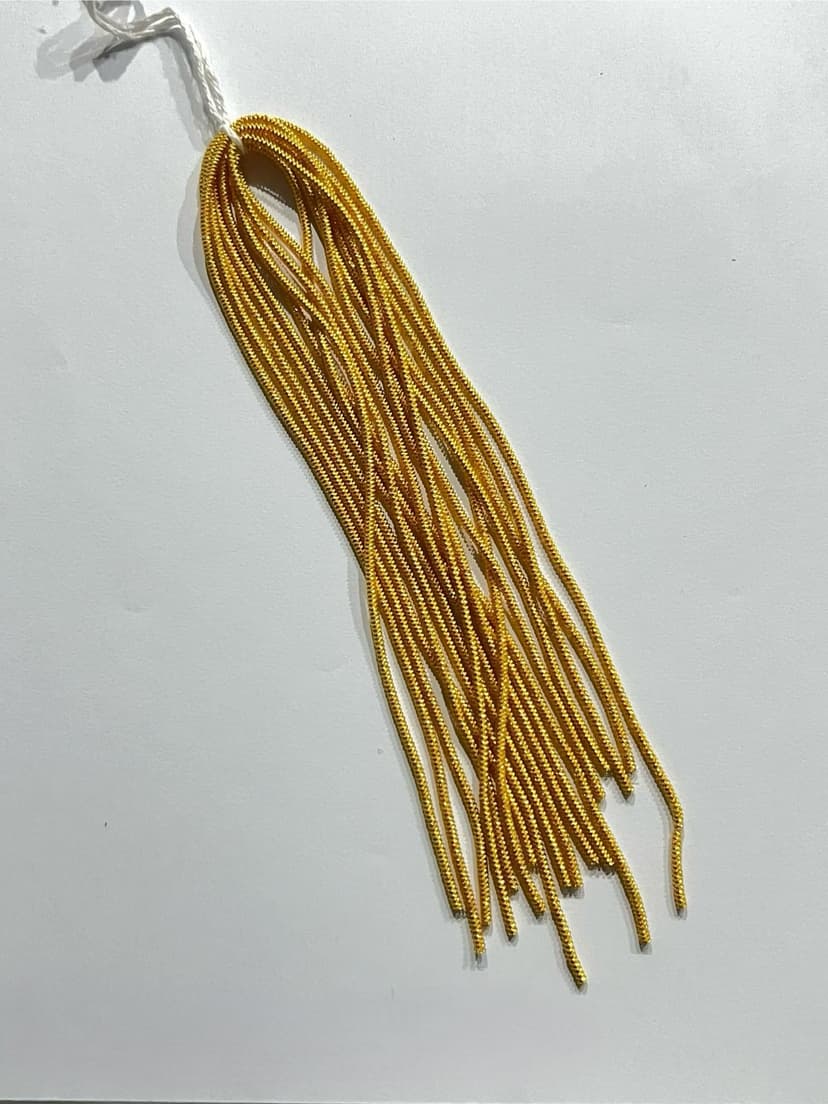 Gusanillo Entorchado Dorado (Kingar Zigzag de 2mm)