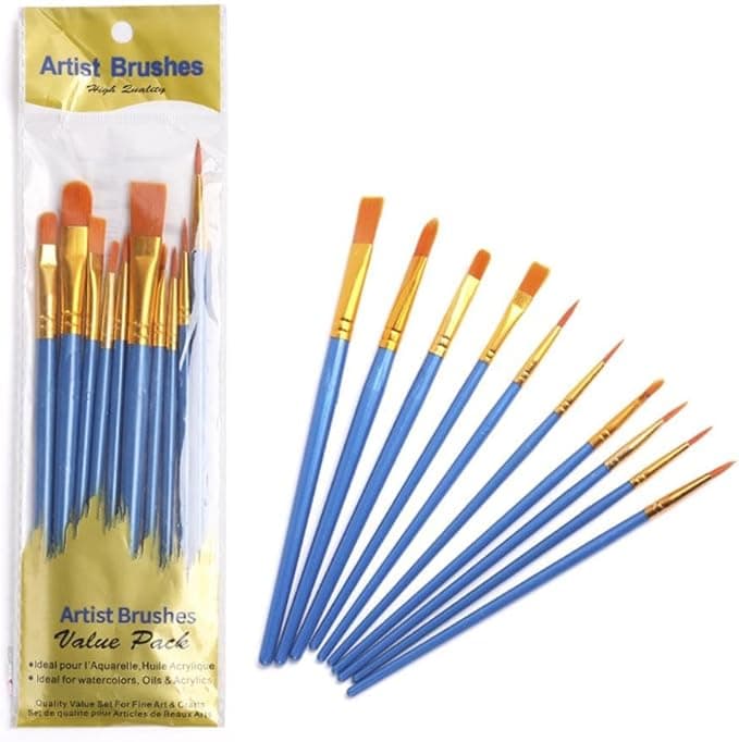 Pinceles Artist Brushes 9 pack