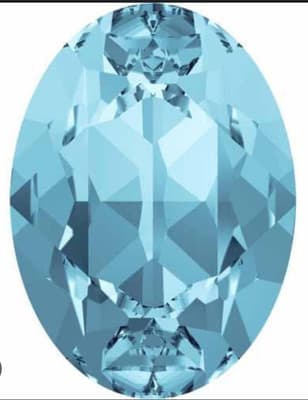 Oval Fancy Stone Aquamarine 18mm (3pcs)