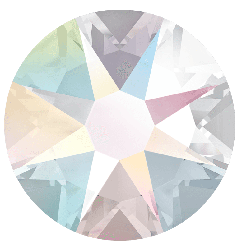 Pointed Xirius Crystal Aurore Boreale 8.16mm (12pcs)