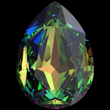 Pear Fancy Stone Crystal Vitrail Medium 18mm (3pcs)