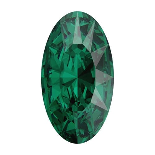 Longated Oval Fancy Stone Emerald 14mm (12pcs)