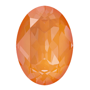 Oval Fancy Stone tangerine 18mm (3pcs)