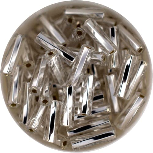 Canutillos de Vidrio Preciosa-Hecho en Republica Checa transparente (1 tira)