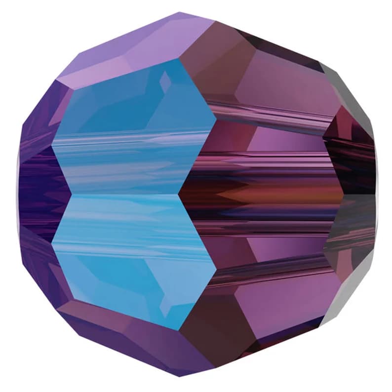 Round Bead Amethyst Shimmer 6MM (12pcs)